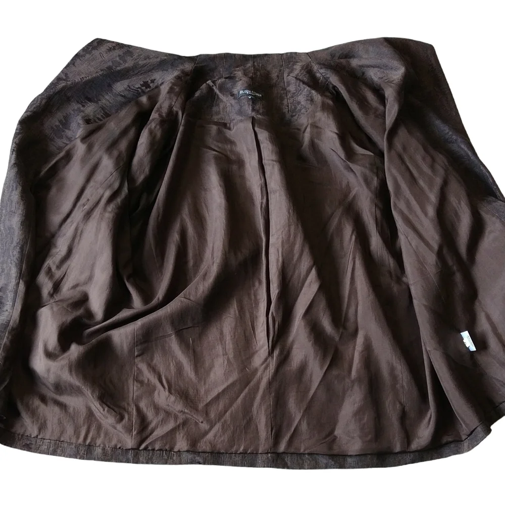 Elegant Eileen Fisher Women's Jacket Size 1X Brown Italian Fabric Comfort Modern